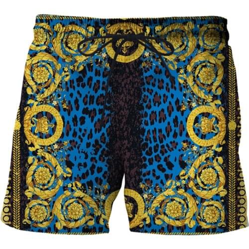 2021 New Summer sports surfing quick-drying brand beach pants mens Luxury 3D printed Classical casual shorts Men clothing