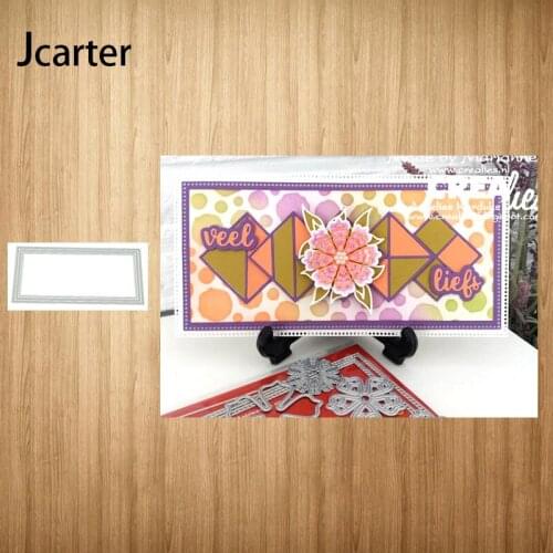 2021 New Rectangle Frame Metal Cutting Dies Shape for Scrapbooking Craft Die Cut Stencil Card Make Mould Sheet Decoration Design