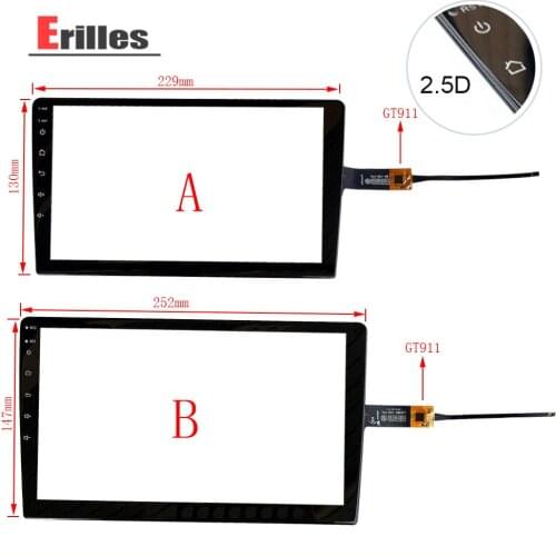 New 9inch 10.2inch 2.5D Tempered material Touch Screen For teyes spro car DVD GPS navigation sensor glass