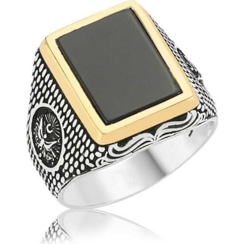 Original silver , State Emblem Male ,Ring, Good Quality and Affordable Stony ,Rings Types