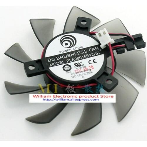 Original PLA08015B12HH 12V 0.35A diameter 7.5CM pitch 4cm Graphics Card Cooling Fan