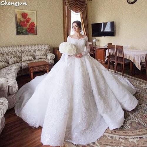 Chengjun Orient Dubai Luxury Princess Wedding Dress Bridal Ball Gown