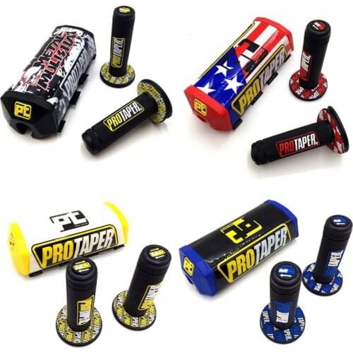 Handle Grips With Handlebar Chest Pads For Kayo BSE CRF KLX YZF PW SSR DIRT PIT BIKE 1-1/8" or 7/8" Motorcycle Motocross