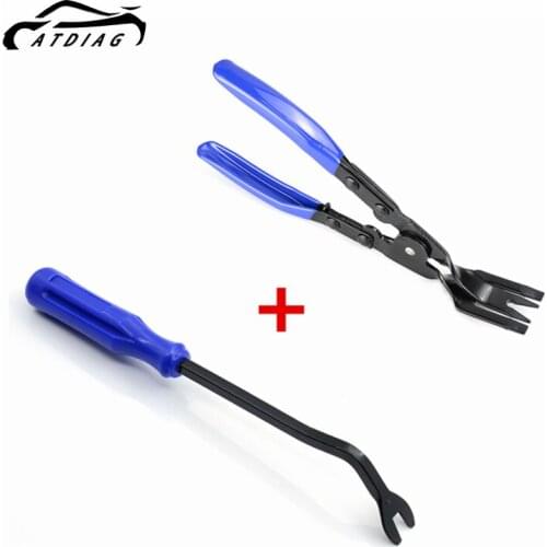 Blue Car Headlight Repair Installation Tool Trim Clip Removal Pliers red Fastener Disassemble Vehicle Refit Tool free shipping