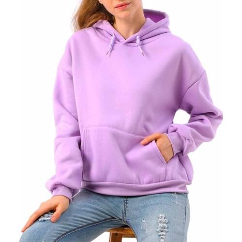 Purple harajuku hoodie oversized sweatshirt women casual loose fashion streetwear tops female korean style Autumn pullover