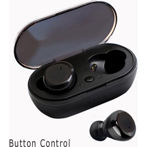 TWS Earphone Wireless Bluetooth-compatible 5.0 Headphones Button Control Gaming Headset Stereo Bass With Mic Noise Reduction