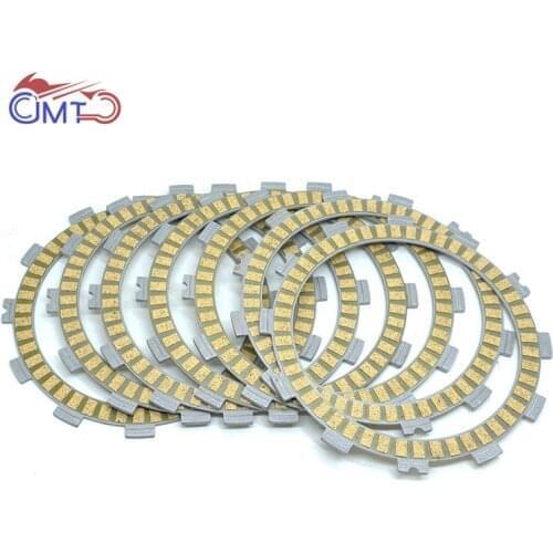 For Kawasaki KX125 94-05 Vintage Motocross KL250R 83-84 KLR250 78-81 Dirt Bike Fiberous Clutch Friction Disc Plate Kit 7P