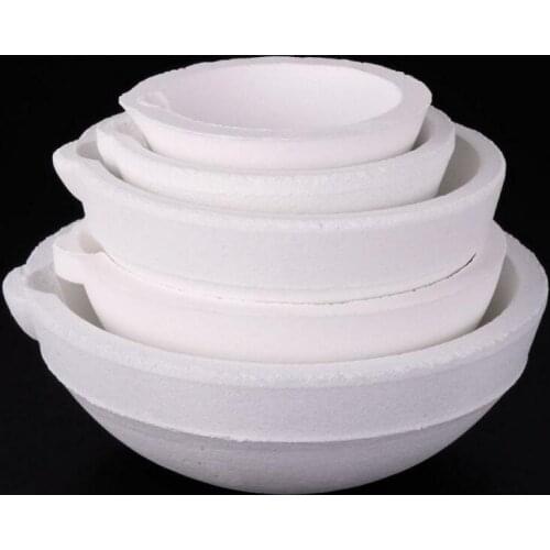 100 Grams High Temperature Quartz Silica Melting Crucible for Gold Silver Platinum Metal Jewelry Tools Equipment Bowl Dish Cup