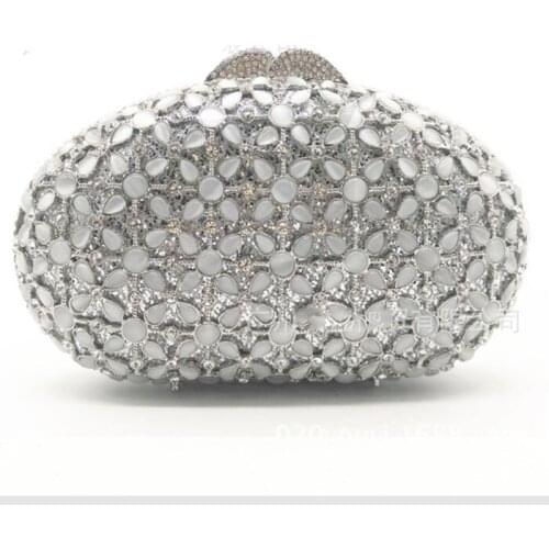 Lady rhinestones gold stone wallet women messenger chain shoulder evening bags day clutches purse evening bag for lady handbags