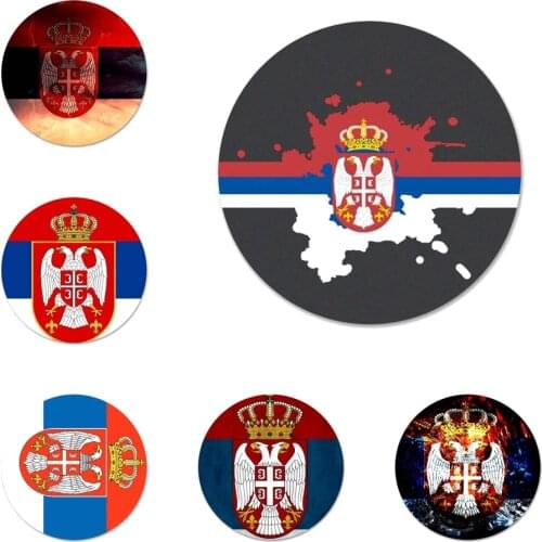 Serbia Flag Badge Brooch Pin Accessories For Clothes Backpack Decoration gift