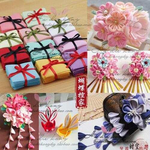 100Pcs / lot 2.5cm lace trim square cotton DIY manual hairpin material hair accessories bride headdress decoration fabric