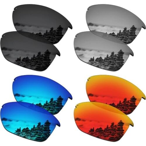 SmartVLT 4 Pairs Polarized Sunglasses Replacement Lenses for Oakley Unstoppable - 4 Colors