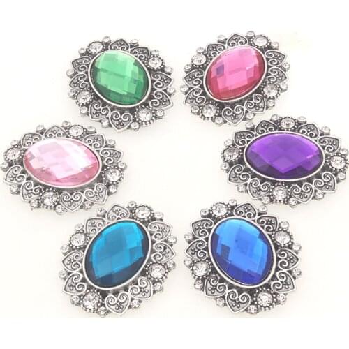 Crystal Beads for Jewelry Making DIY Retro Silver Findings Rhinestones Handmade Accessories Manualidades For Craft 5pcs