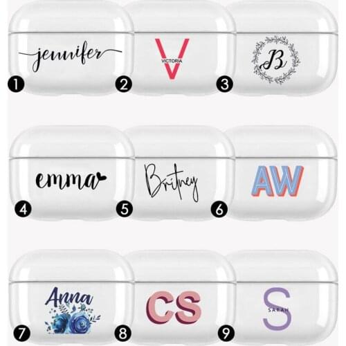 Customized Cursive Name personalized TPU Case For Airpods Pro Earphone Case For Airpods Wireless Bluetooth Case For AirPods 3