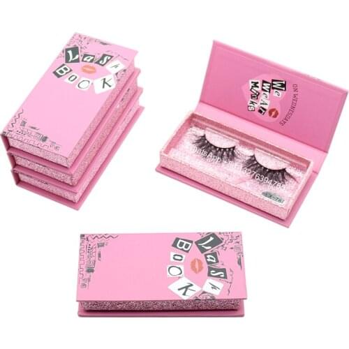Own Brand Burn Book Lash Case Wholesale 100% 3D Mink Lashes Fluffy 25mm Eyelashes Custom Lashbox Packaging With Logo