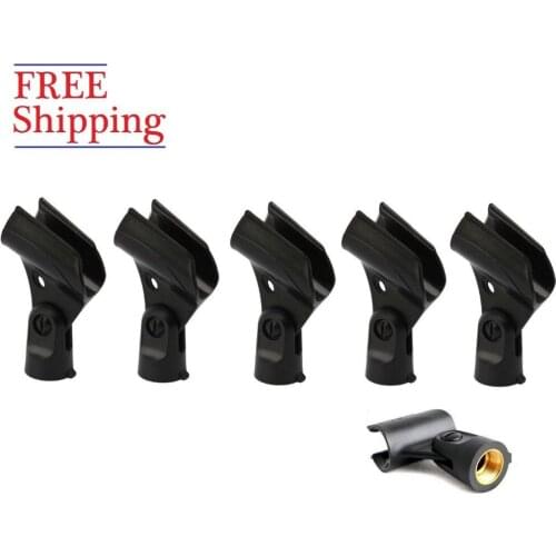 Bolymic Microphone Clip Holder fits Shure A25D, SM58, SM57 & other 3/4" inch microphone microfono