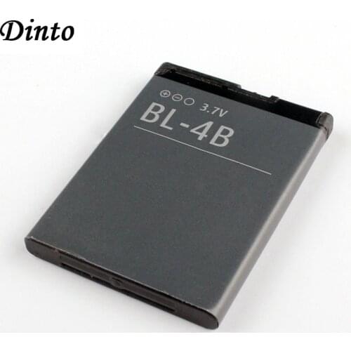 Dinto 700mAh 1pc Replacement BL-4B BL4B Mobile Phone Battery for Nokia 2505 3606 3608 2670 2660 2630 5000 6111 N75 N76 BL 4B