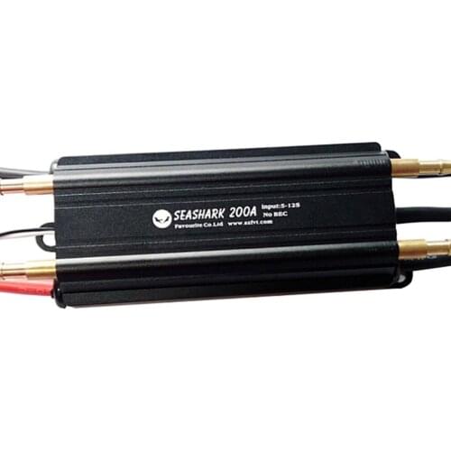 FVT 5-12S 200A High Voltage Waterproof Brushless ESC Electric Speed Controller For RC Boat Multiple Protection ESC