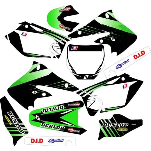 Motocross 3M GRAPHICS STICKERS DECALS Backgrounds Kits for Kawasaki KX250F KXF250 2004 2005 for Kawasaki 250 KXF 2005 2004