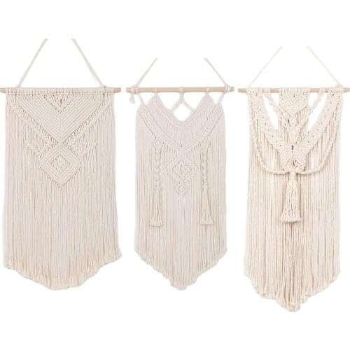 Art Macrame Woven Wall ing Tapestry Tassels Bohemian Wall ings
