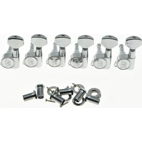 Quality Lefty Chrome Wilkinson E-Z LOK Post Guitar Tuners Tuning Keys Left Machine Heads