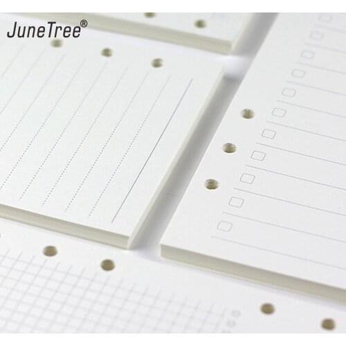 Stationery factory directly A5 / A6 loose-leaf notebook core notepad pages customized refill inner paper 45sheets /pc