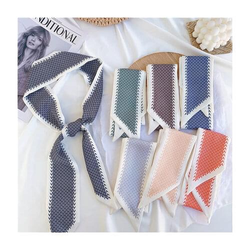 Korean Style New Ins Small Scarf Professional All-match Headscarf Female Decorative Neckerchief Hair Band women scarf