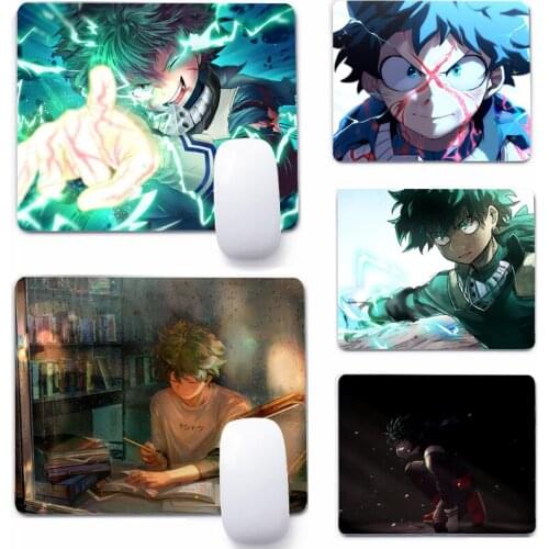 Izuku Midoriya My Hero Academia 22x18cm Mouse Pad Computer Small Mouse Non-slip Pad Desktop Keyboard Pad Office Mouse Mat