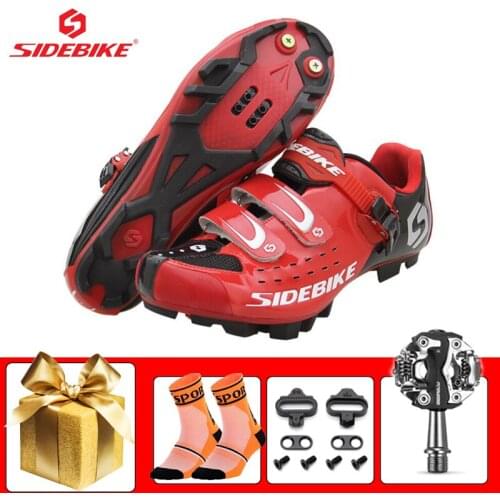 SIDEBIKE MTB Cycling Sneakers Unisex Mountain Bike Shoes Breathable Self-locking Sapatilha Ciclismo Mtb Riding Bicycle Footwear