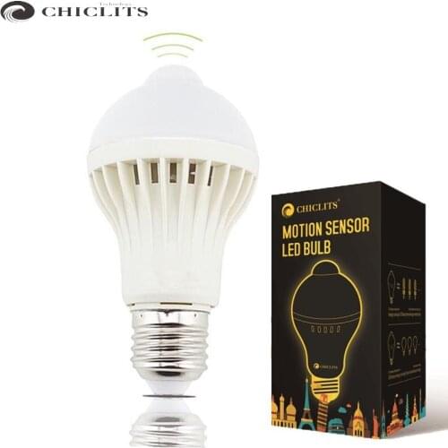 Chiclits Motion Sensor Bulbs E27 Lamparas Night Light Lamp 110V 220V 5W 7W 9W Auto Turn On/Off Stairs Lights Led Motion Sensor