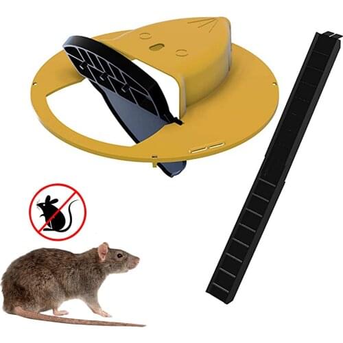 Reusable Flip N Slide Bucket Lid Mouse Trap Automatic Reset Rat Catching Effective Safe Mousetrap Catcher Pest Control Supplies