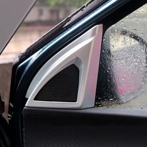 Matte Interior Door A-Pillar Speaker Cover Trims For 2017-2021 Peugeot 3008 5008 Accessories