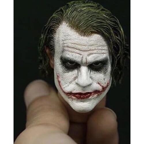 1/6 Scale Male Soldier Head Sculpture Model for 12" Action Doll Toys