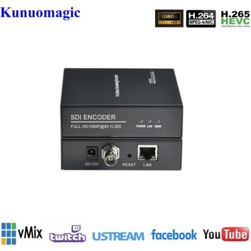 MPEG4 HEVC H.265 H.264 HD 3G SDI To IP Live Streaming Video Audio SRT Encoder NDI IPTV HTTP RTSP RTMP UDP ONVIF