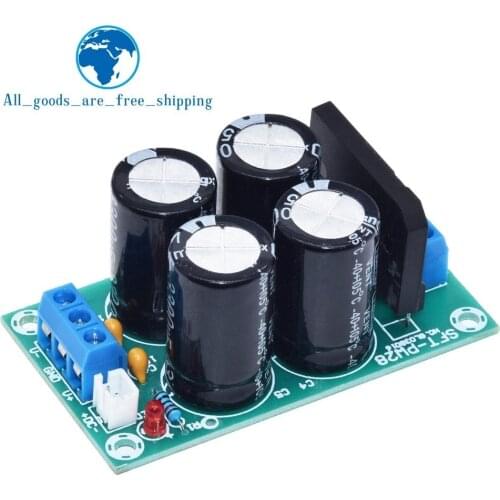 TZT PW28 Dual Power Filter Power Amplifier Board Rectifier High Current 25A Flat Bridge Unregulated Power Supply Board DIY