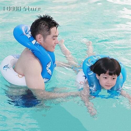 1 Pcs Swimming Ring U Shape Inflatable Floating Swim Rings Water Pool Toys Swimming Laps Float Circle Vest For Children Adult