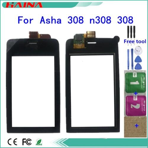 3.0inch Touch panel For Nokia Asha 308 309 310 ouch Screen Digitizer Sensor Mobile Phone Touch Panel + 3m tape