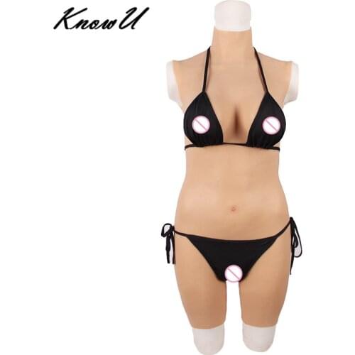 KnowU D Cup Silicone Fullbody Suit Crossdress Drag Queen Transgender транссексуалов transgenres トランスジェンダー Transgénero