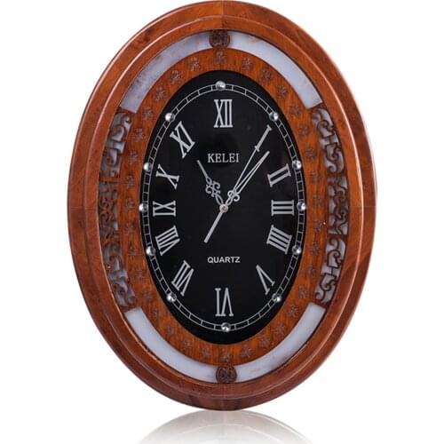Modern Design Manual Sculpture Digital Wall Clock for Living Room