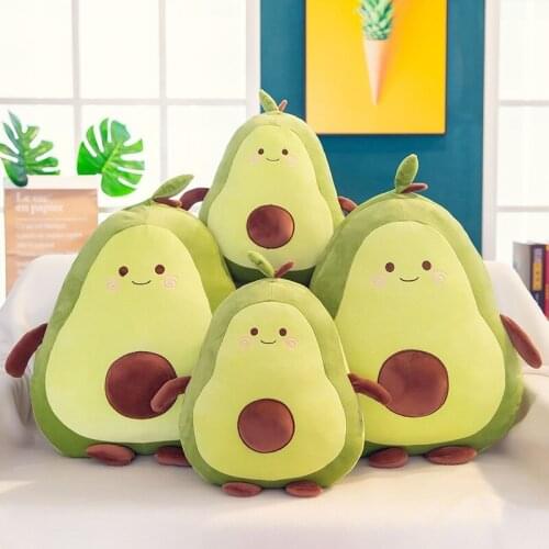 Comfortable Avocado Soft Pillow Plush Toy Kawaii Fruits Appease Girls Baby Doll Toys Christmas Gifts Birthday Gifts Girls Gifts