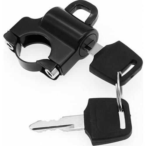 3 Pcs Universal Motorcycle Handlebar Helmet Lock Outdoor Safety Anti-Theft Fixed Multifunctional With 2 Keys For Mountain Bike
