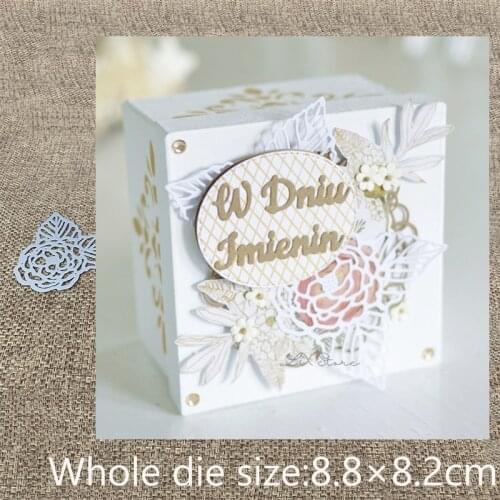 New Design Craft Metal Cutting Die die cuts rose flower decoration scrapbook Album Paper Card Craft Embossing die cuts