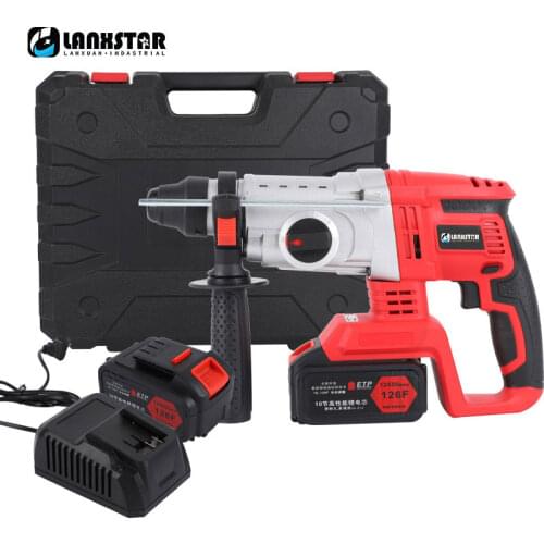 3 Function 21V High Power Brushless Electric Hammer With Cordless Lithium Battery Impact Drill Electric Picking Power Tool