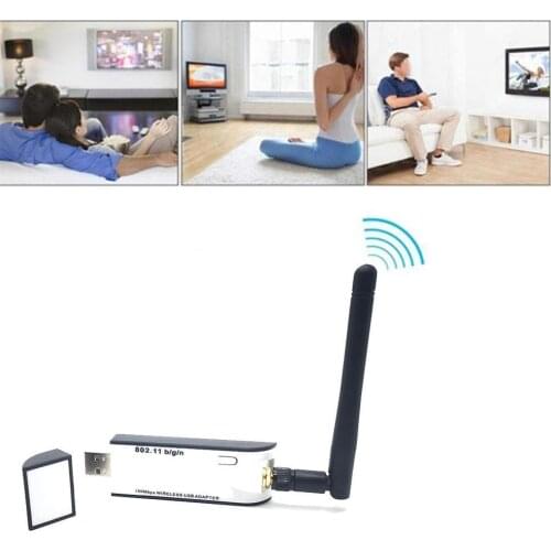 New WIFI USB Adapter RT3070 150Mbps USB 2.0 WiFi Wireless 802.11n Network external Antenna With Adapter Card P6W0