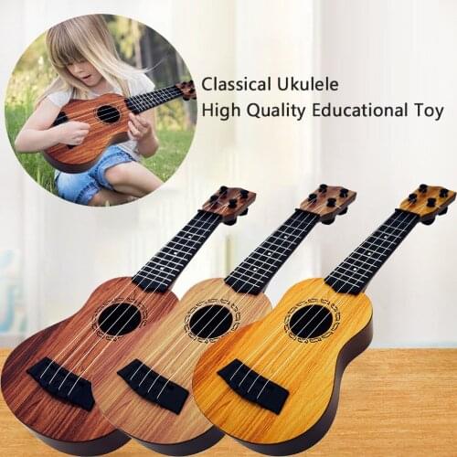 Funny Ukulele Musical Instrument Kids Guitar Montessori Toys for Children School Play Game Education Christmas Birthday Gift