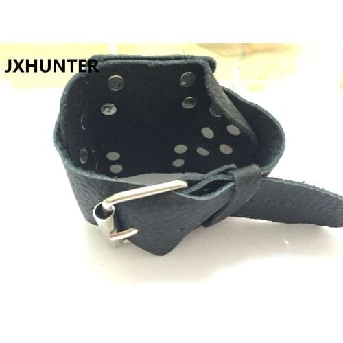 10pk Archery fishing slingshot accessory PU leather slingshot fishing wristband hand gloves
