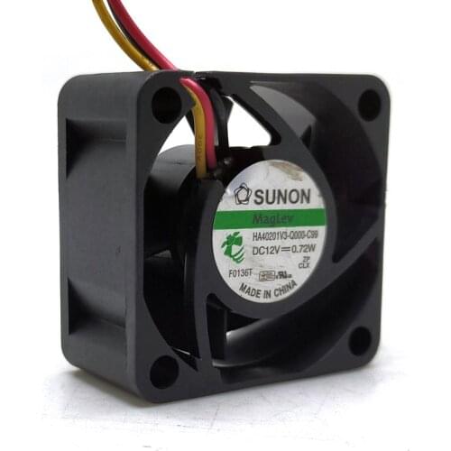 2pcs 4020 12V Three-Speed Maglev Switch Wind Fan 4CM HA40201V3-Q000-C99 Ultra-Quiet