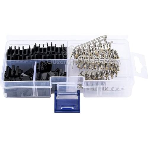 30 Sets Servo Plug Male Female Connector Crimp Pin Kit with Lock Compatible for Hitec Spektrum RC Parts Acce