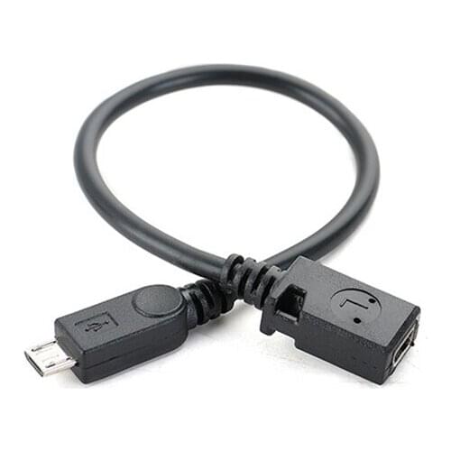5pcs/lot Mini USB Female to Micro USB Male Connector Cable of Adapter for Samsung Xiaomi Huawei Android Smart Phones