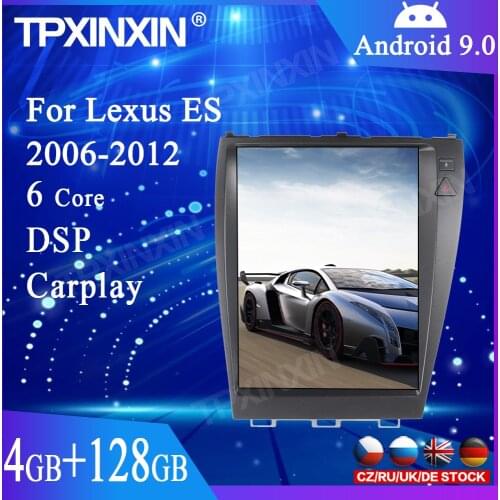 For Lexus ES240 ES350 2006-2012 Android 9.0 Car Multimedia Player Car GPS Navigation Auto Stereo Radio Tape Recorder Head Unit